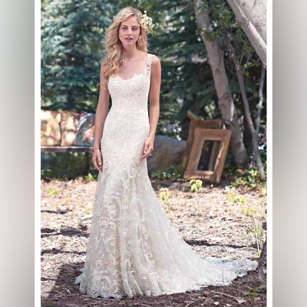 Size M-2XL MAGGIE SOTTERO Mermaid lace fairly wedding dress